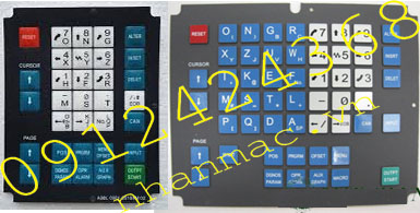 DM13- Decal miếng dán mặt bàn phím bộ điều khiển máy CNC công nghiệp  được sử dụng để làm phím bấm mềm bộ trung tâm điều khiển Máy gia công cơ khí