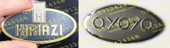 LTM20- Logo tem nhãn mác Tag name plate hợp kim nhôm đồng inox kim loại  làm logo thiết bị gia dụng