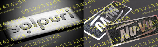 LTM21- Logo tem nhãn mác Tag name plate hợp kim nhôm đồng inox kim loại làm logo  thiết bị công nghiệp