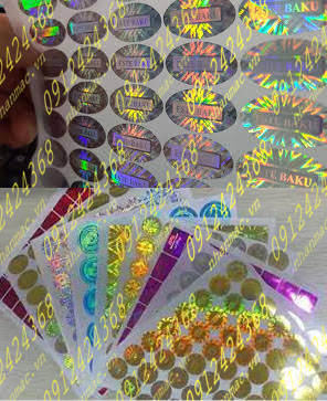 LTN18-   Labels tem nhãn mác Decal làm từ Decal nhựa 7 màu được nhà sản xuất cán thêm lớp màng Hologram