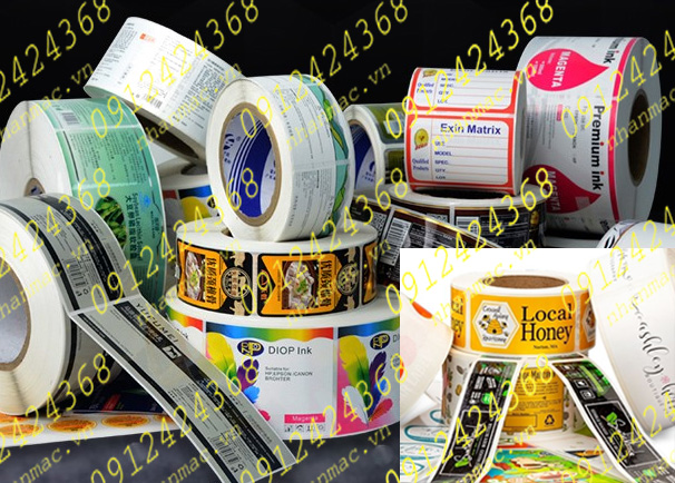 LTN21- Labels nhãn dán tem nhựa - mác giấy in trên vật liệu Decal