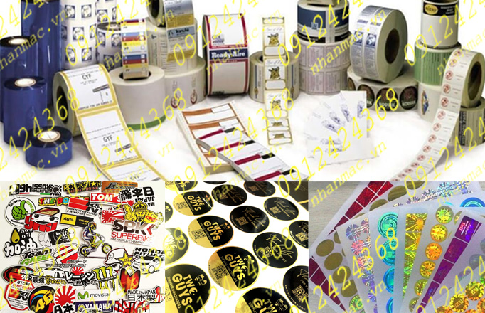 LTN28- Labels nhãn dán tem nhựa - mác giấy in trên vật liệu Decal in tại Thiên Lương rất HH