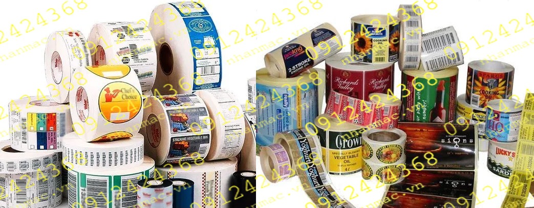 LTN29- Labels nhãn dán tem nhựa - mác giấy in trên vật liệu Decal in tại Thiên Lương MP