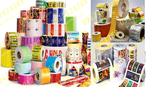 LTN30- Labels nhãn dán tem nhựa - mác giấy in trên vật liệu Decal In ấn tên MMCD