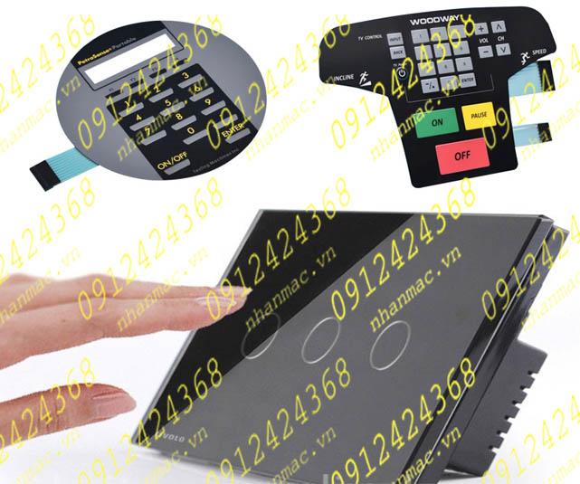 MBRS14- Bàn phím nút bấm công tắc màng Membrane Switches - Keypad tích hợp CN Cảm ứng