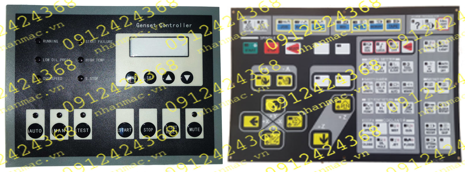 MD14- Miếng dán nhấn nút nổi làm tấm che mặt bàn phím bảng điều khiển được sử dụng làm phím bấm mềm bộ trung tâm điều khiển trong lĩnh vực Máy nông nghiệp
