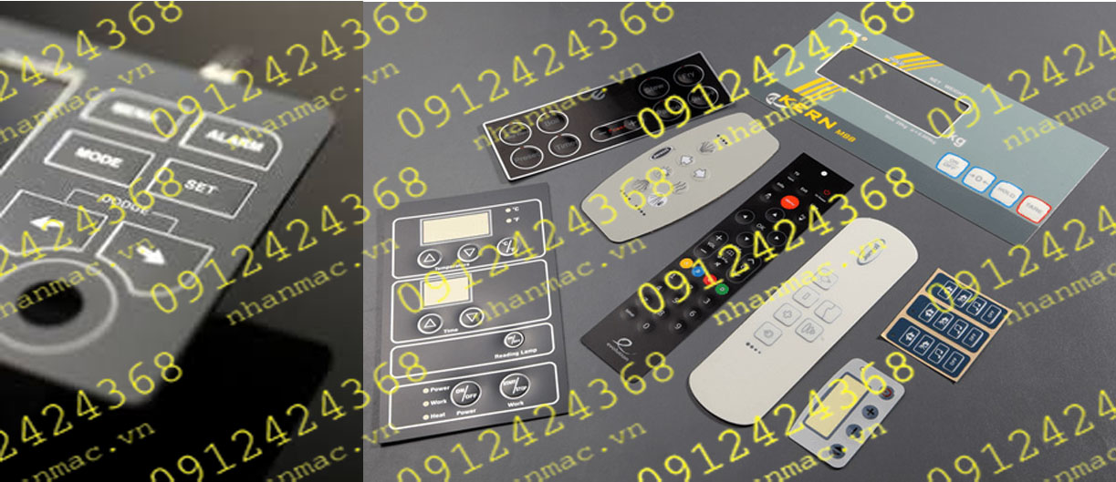 MD4- Miếng dán nhấn nút nổi làm tấm che mặt bàn phím bảng điều khiển có thể tạo được đa dạng hình phím