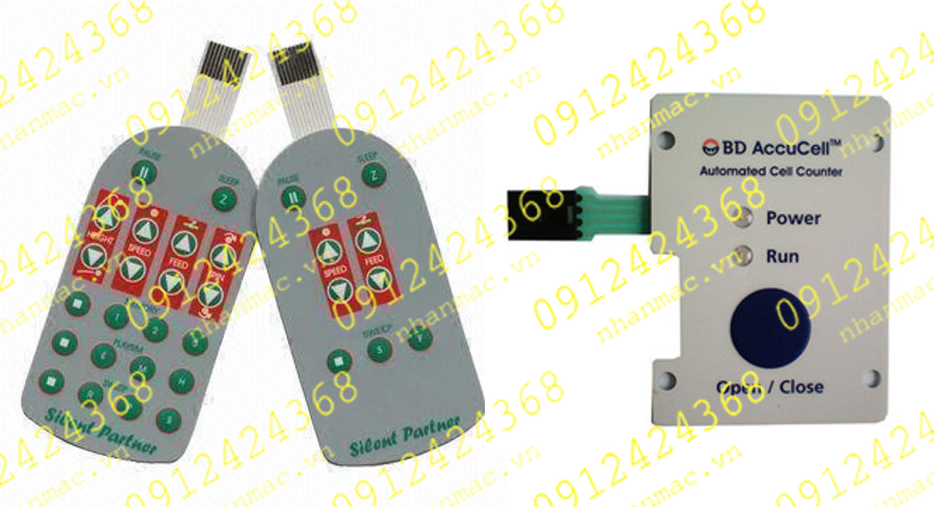 MN37- Màng nhựa nhấn nút nổi in mực dẫn điện làm bàn phím bấm có thể sản xuất số lượng nhỏ