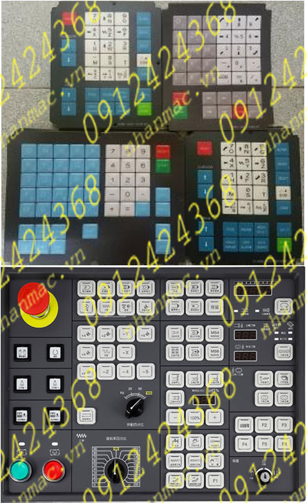 ND13- Tem nhãn mác Decal nhựa nút nhấn nổi làm miếng dán bàn phím bảng điều khiển được sử dụng  làm phím bấm Máy  cơ khí