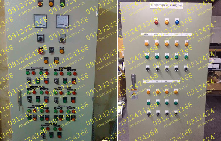 NMC1-Tem nhựa mica làm nhãn mác tag name plate  bảng điều khiển tủ điện thường được gắn bên phím chức năng