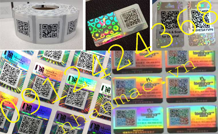 QR16-Tem nhãn mác Decal in mã QR Code động  được in ấn trên nhiều loại chất liệu khác nhau