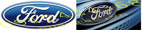 TN8- Tem nhãn mác logo chữ nổi  bằng  nhựa mạ crom làm logo của hãng sản xuất ô tô For