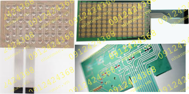 TMB17a- - Tem nhãn mác Decal mạch dẻo in mực nano bạc làm modul phím nhấn hệ điều khiển có thể được sản xuất thử nghiệm bản Demo
