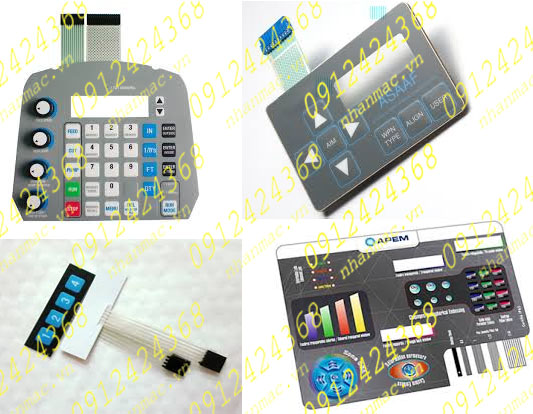 TMB24- Tem nhãn mác Decal mạch dẻo in mực nano bạc làm modul phím nhấn hệ điều khiển được sử dụng làm phím bấm bộ trung tâm điều khiển  trong lĩnh vực bưu chính
