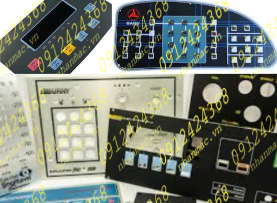 TPGO17- Tấm phủ đồ họa Keypad Graphic Overlay bộ điều khiển điện tử  chọn phù hợp môi trường