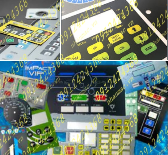 TPGO18- Tấm phủ đồ họa Keypad Graphic Overlay bộ điều khiển điện tử cần được vệ sinh