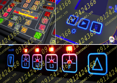 TPGO23- Tấm phủ đồ họa Keypad Graphic Overlay bộ điều khiển điện tử tích hợp các tính năng đèn LED 