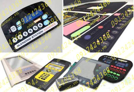 TPGO8- Tấm phủ đồ họa Keypad Graphic Overlay bộ điều khiển điện tử  đa dạng màu sắc và họa tiết